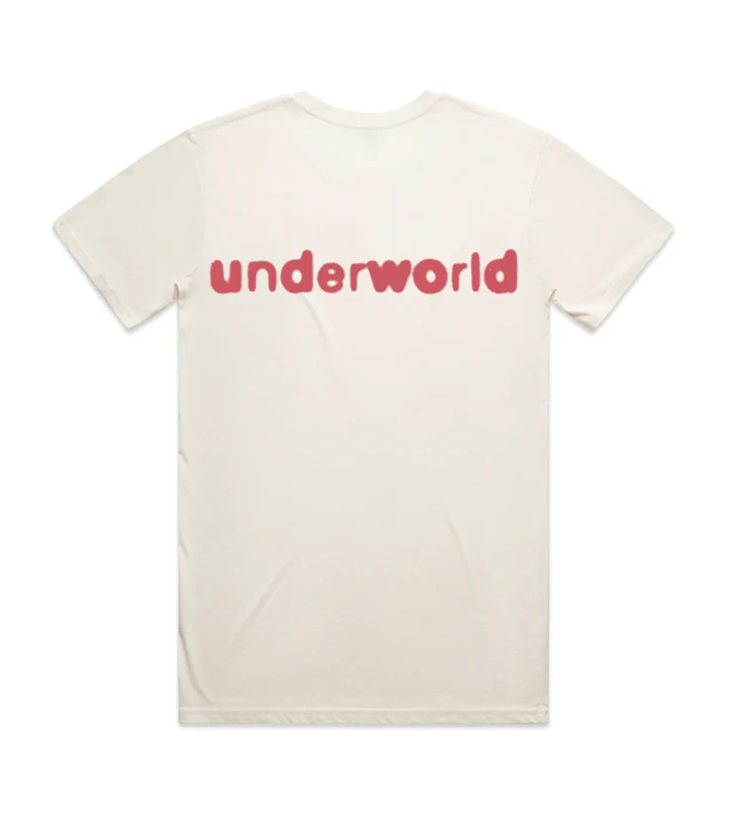 red / underworld T-Shirt In Off White - Image 2